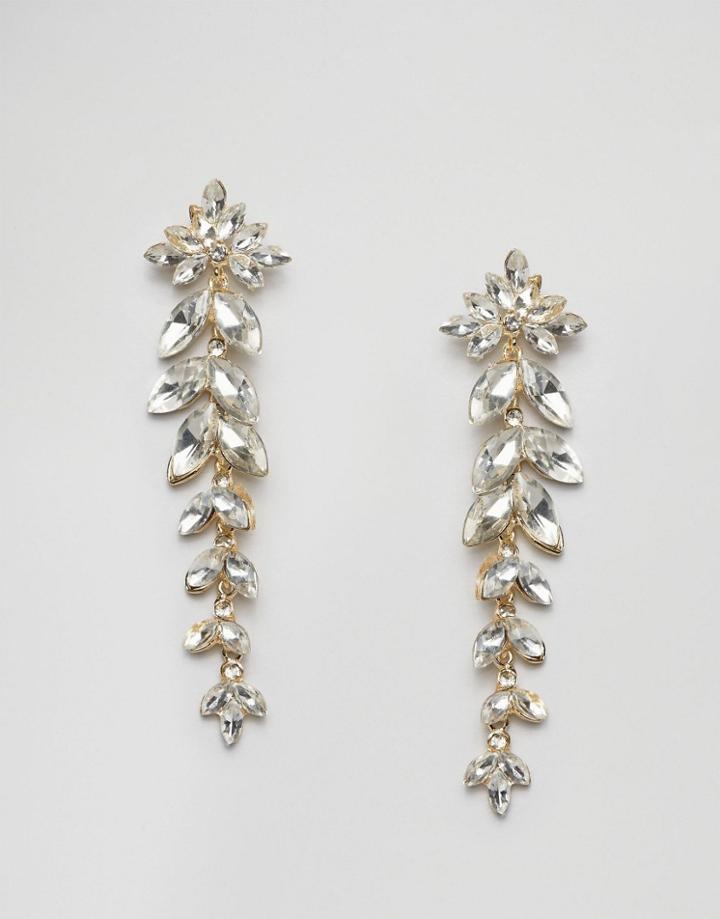 Johnny Loves Rosie Ivy Opal Statement Earrings - Silver