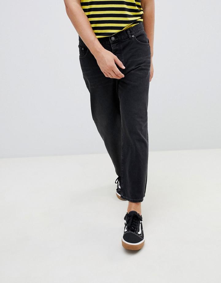 Cheap Monday Straight Fit Jeans In Black - Black