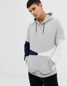 Another Influence Panel Overhead Hoodie-gray