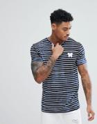 Good For Nothing Muscle T-shirt In Navy Stripe Exclusive To Asos - Navy