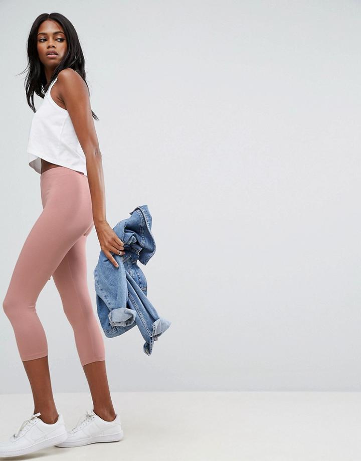 Asos Over The Knee Leggings - Pink