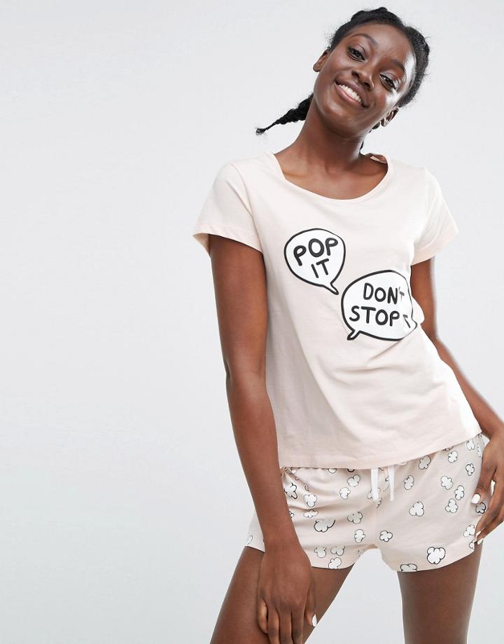 Monki Short Set - Blue