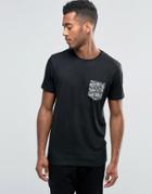 Brave Soul Camo Pocket T-shirt - Black