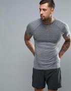 New Look Sport Seamless T-shirt In Gray - Gray