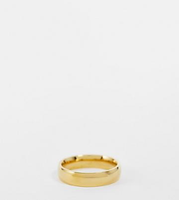 Lost Souls Stainless Steel Band Ring In Gold