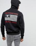Good For Nothing Hoodie In Black With Back Print - Black