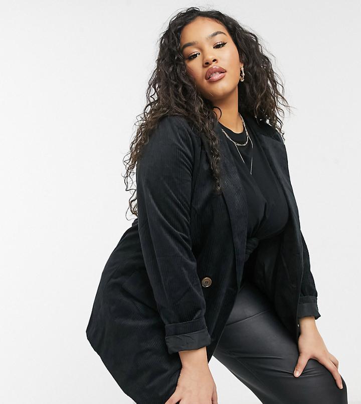 Vero Moda Curve Blazer In Black