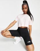 The North Face Glacier Cropped T-shirt In Pink