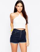Motel Halter Top In Nanna Knit - White