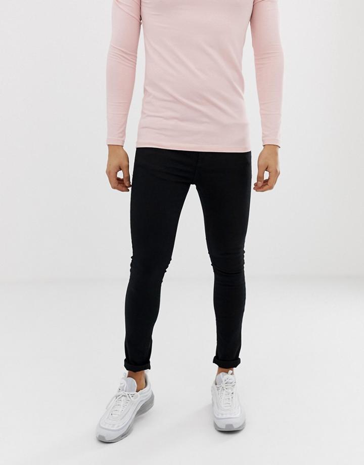 New Look Super Skinny Jeans In Black Wash