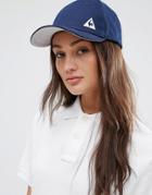 Le Coq Sportif Navy Logo Cap With Tricolore Detail - Blue