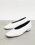 Raid Penny Flat Shoes With High Vamp In White