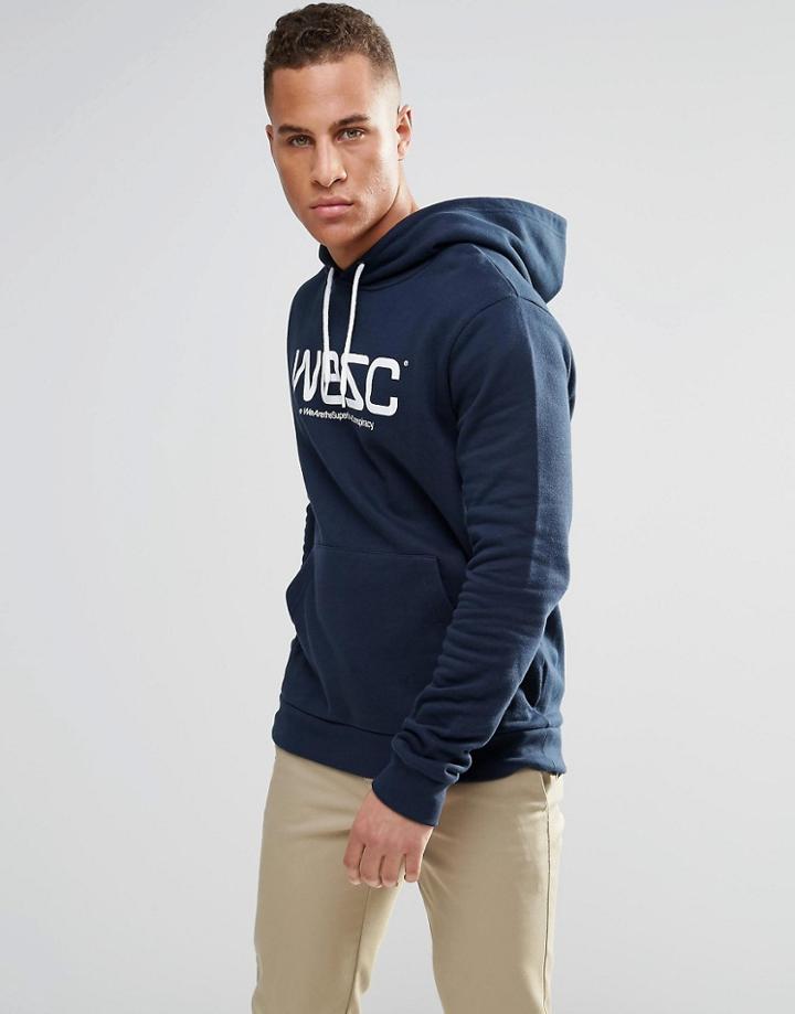 Wesc Logo Hoody - Navy