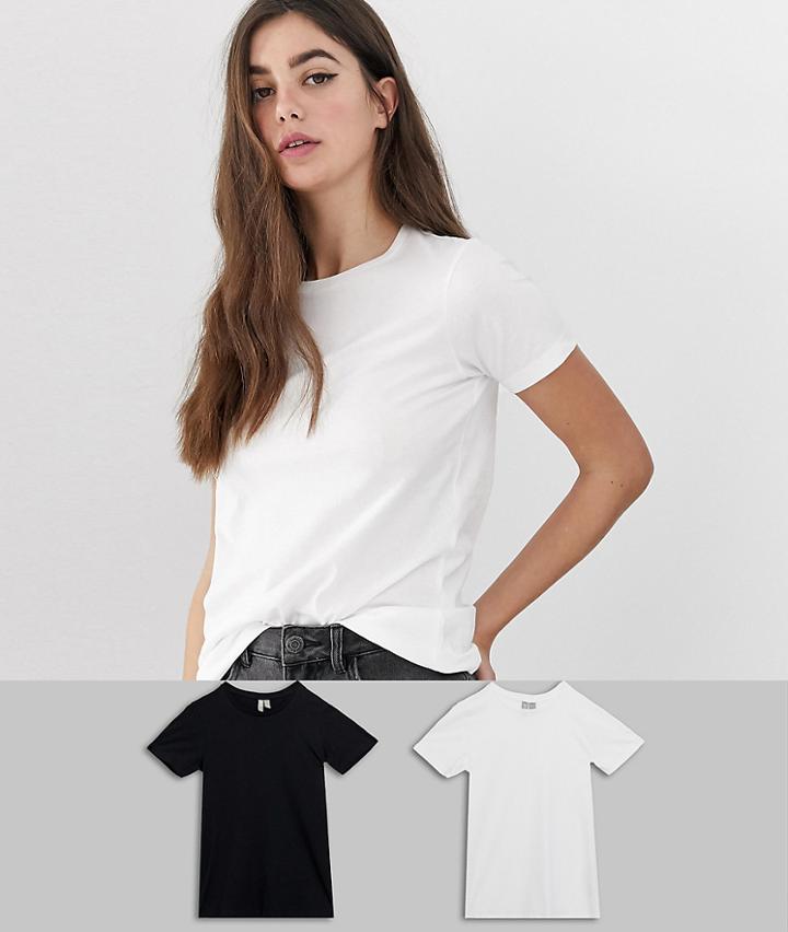 Asos Design Tall Ultimate T-shirt With Crew Neck In 2 Pack Save - Multi