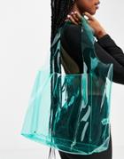 Call It Spring By Aldo Conlee Vegan Oversized Tote In Clear Mint-green
