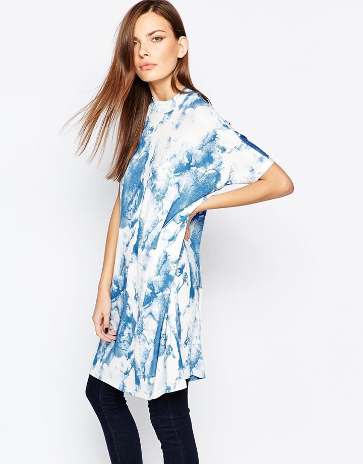 Just Female Nora Printed T-shirt - Blue Print