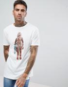 Pull & Bear Star Wars T-shirt With Chewbacca Print In White - White
