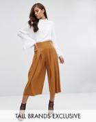 Y.a.s Tall Cama Pleated Full Culottes - Yellow