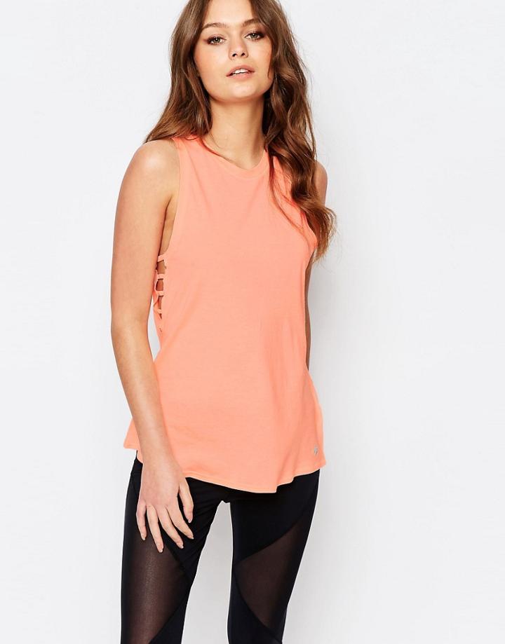 New Look Lattice Side Shell Top - Orange