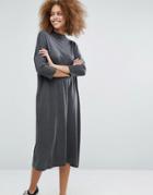 Monki Turtleneck Dress - Gray