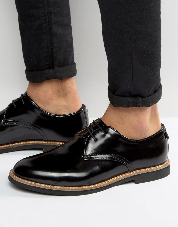 Farah Saint Hi Shine Derby Shoes - Black