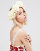 Johnny Loves Rosie Kiara Rose Hair Garland - Cream