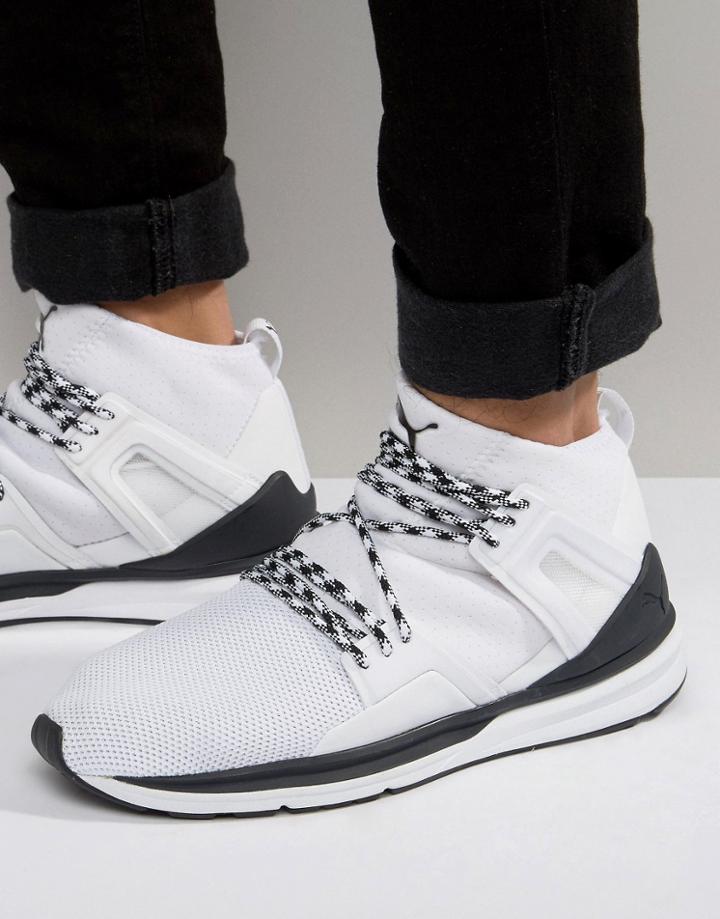 Puma Blaze Of Glory Limitless Hi Top Sneakers In White 36312602 - White