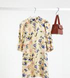 Y.a.s Petite Shirt Dress In Yellow Floral-multi