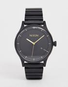 Nixon A1160 Station Bracelet Watch In Matte Black - Black