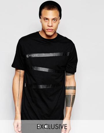 Black Eye Collective T-shirt With Tape Print Exclusive To Asos - Black