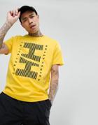 Sweet Sktbs X Helly Hansen T-shirt With Large Striped Logo - Yellow