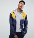 Nicce Motion Windbreaker Jacket In Color Block Exclusive To Asos - White