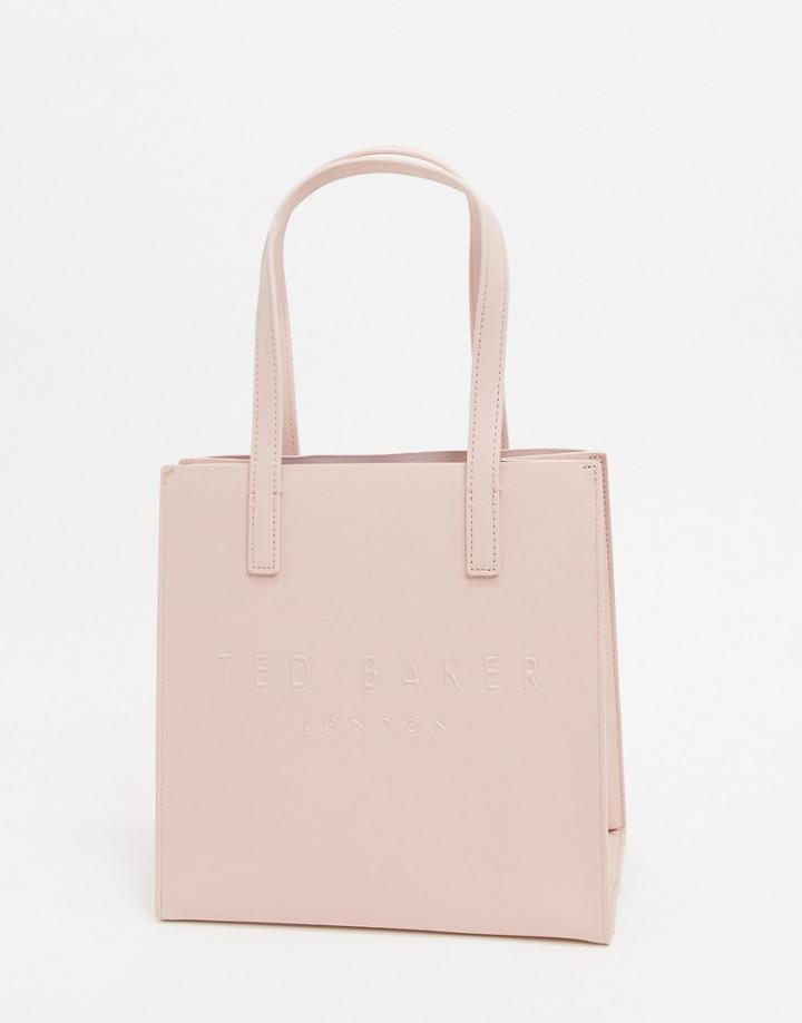 Ted Baker Seacon Crosshatch Small Icon Bag In Pink