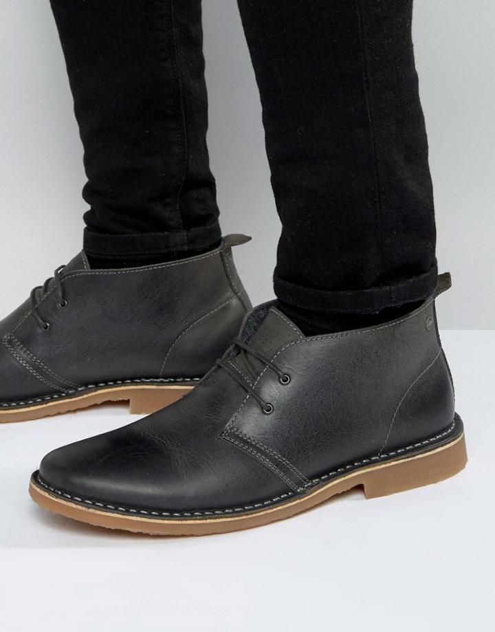 Jack & Jones Gobi Warm Lining Desert Boots - Black