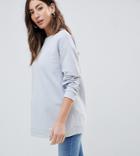 Asos Design Maternity Ultimate Sweat In Blue - Blue