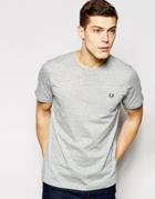 Fred Perry T-shirt Crew Neck In Gray - Vintage Steel Marl