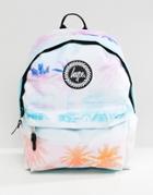 Hype Backpack In Palm Print - White
