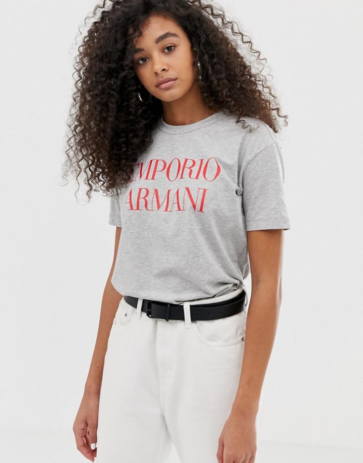Emporio Armani Logo T-shirt - Gray