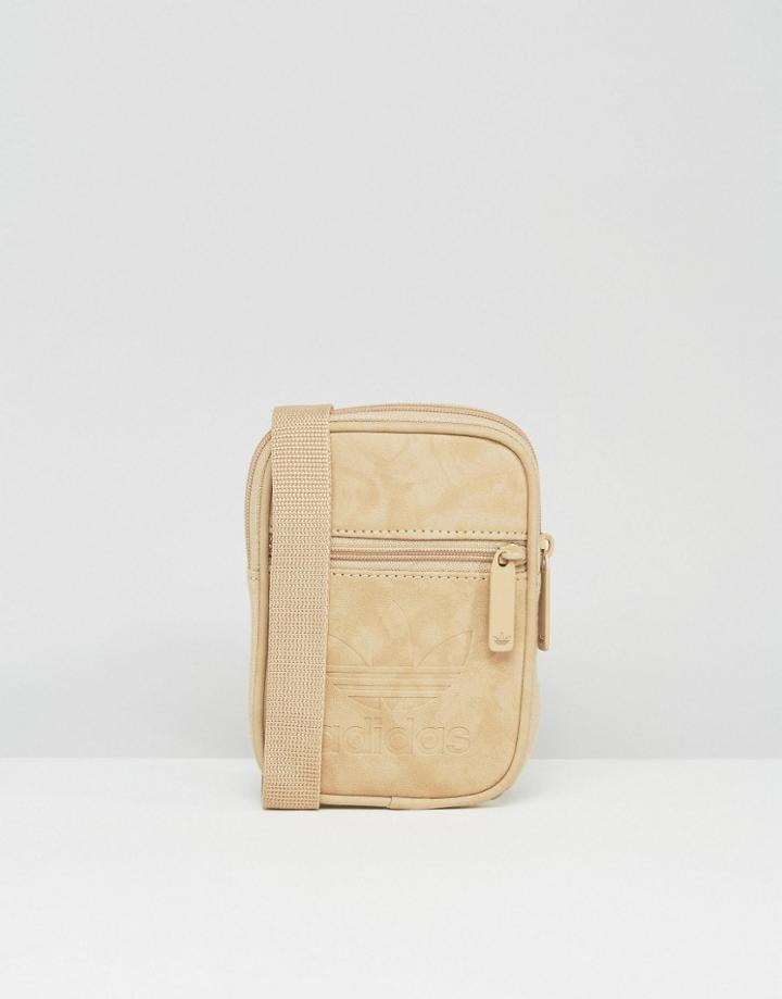 Adidas Originals Casual Festival Bag In Linen Khaki Bk7077 - Tan
