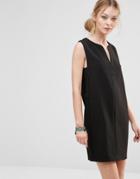 See U Soon Shift Dress With Open Neck - Black