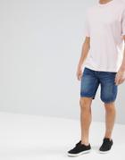 Only & Sons Slim Fit Denim Shorts In Washed Blue - Blue