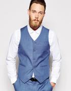 Asos Vest In Blue - Blue