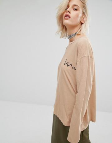 Kkxx Long Sleeve T-shirt - Tan