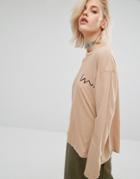 Kkxx Long Sleeve T-shirt - Tan