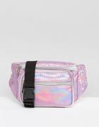 Missguided Holographic Bum Bag - Pink