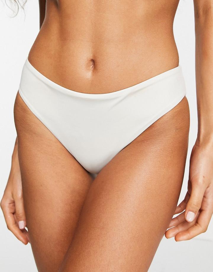 Weekday Ava Bikini Bottom In Cream-white
