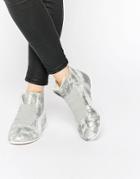 Puma Eskiva Mid Silver Sneakers - Silver