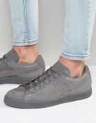 Puma Suede Classic Casual Emboss Sneakers In Gray 36137205 - White