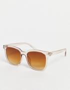 Svnx Classic Retro Sunglasses In Peach-orange