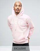 Nicce London Hoodie With Large Logo - Pink